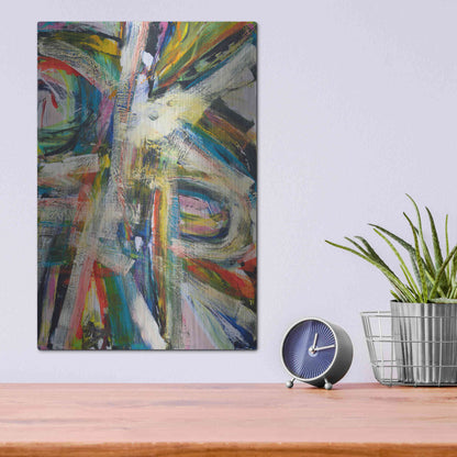 Luxe Metal Art 'Rock Star I' by Jodi Fuchs, Metal Wall Art,12x16