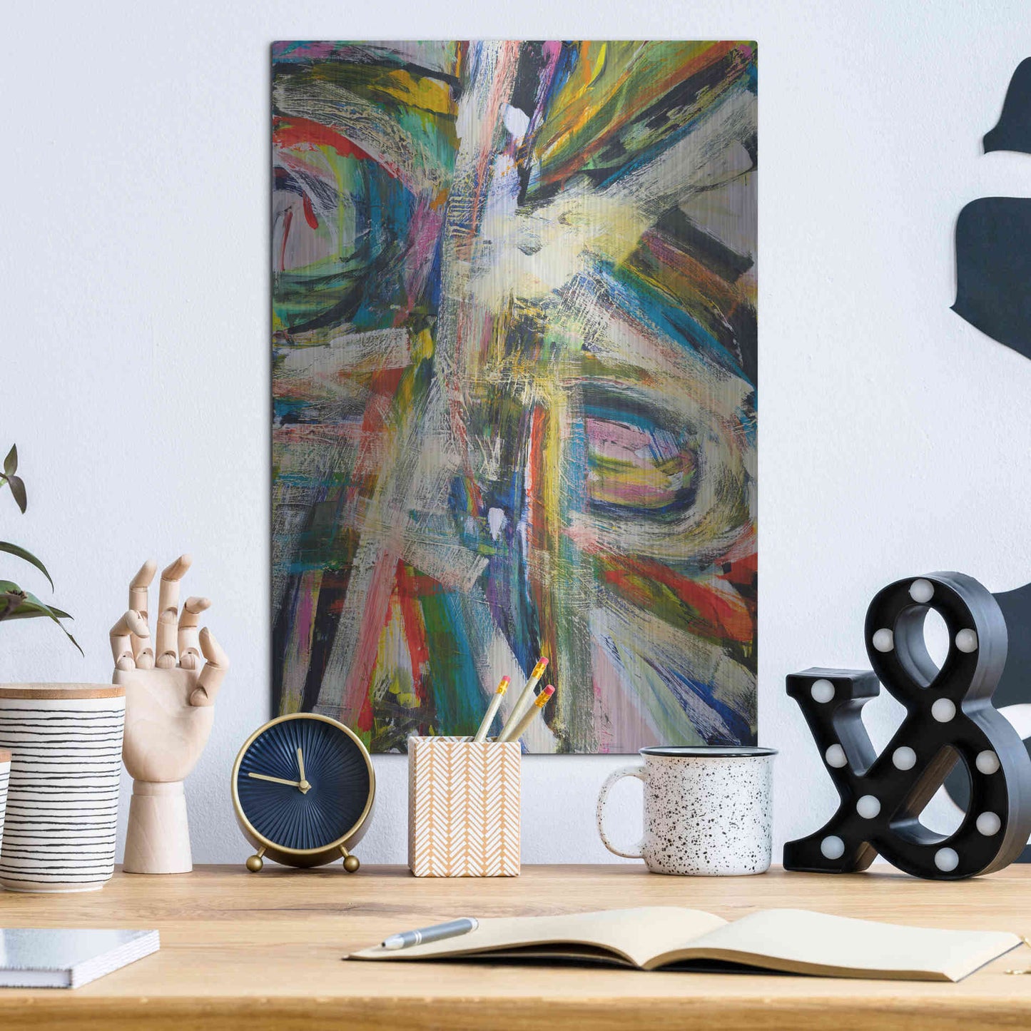 Luxe Metal Art 'Rock Star I' by Jodi Fuchs, Metal Wall Art,12x16