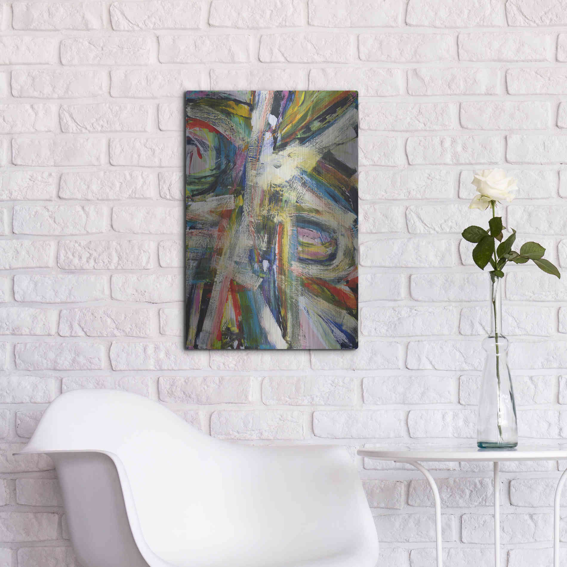 Luxe Metal Art 'Rock Star I' by Jodi Fuchs, Metal Wall Art,16x24