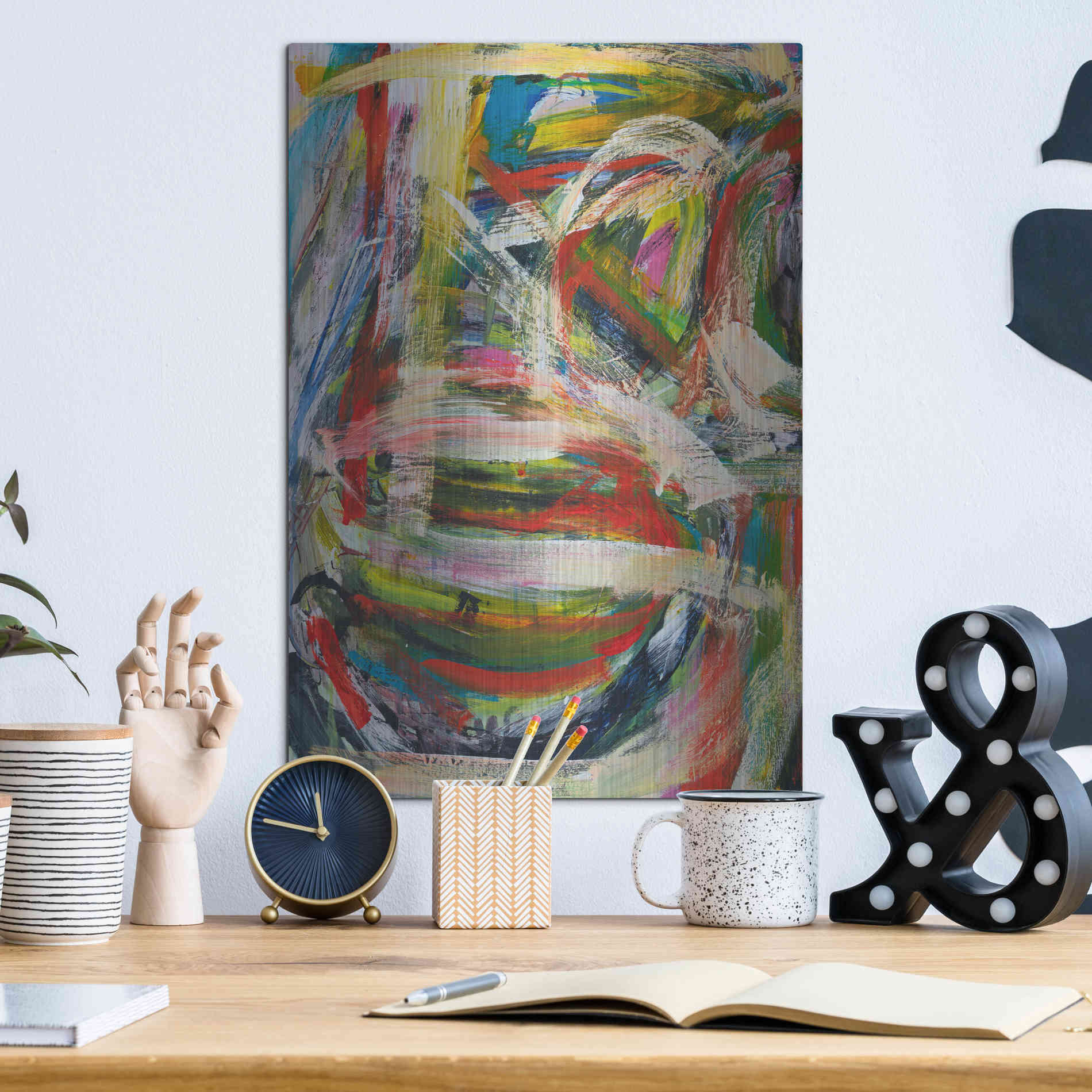 Luxe Metal Art 'Rock Star II' by Jodi Fuchs, Metal Wall Art,12x16