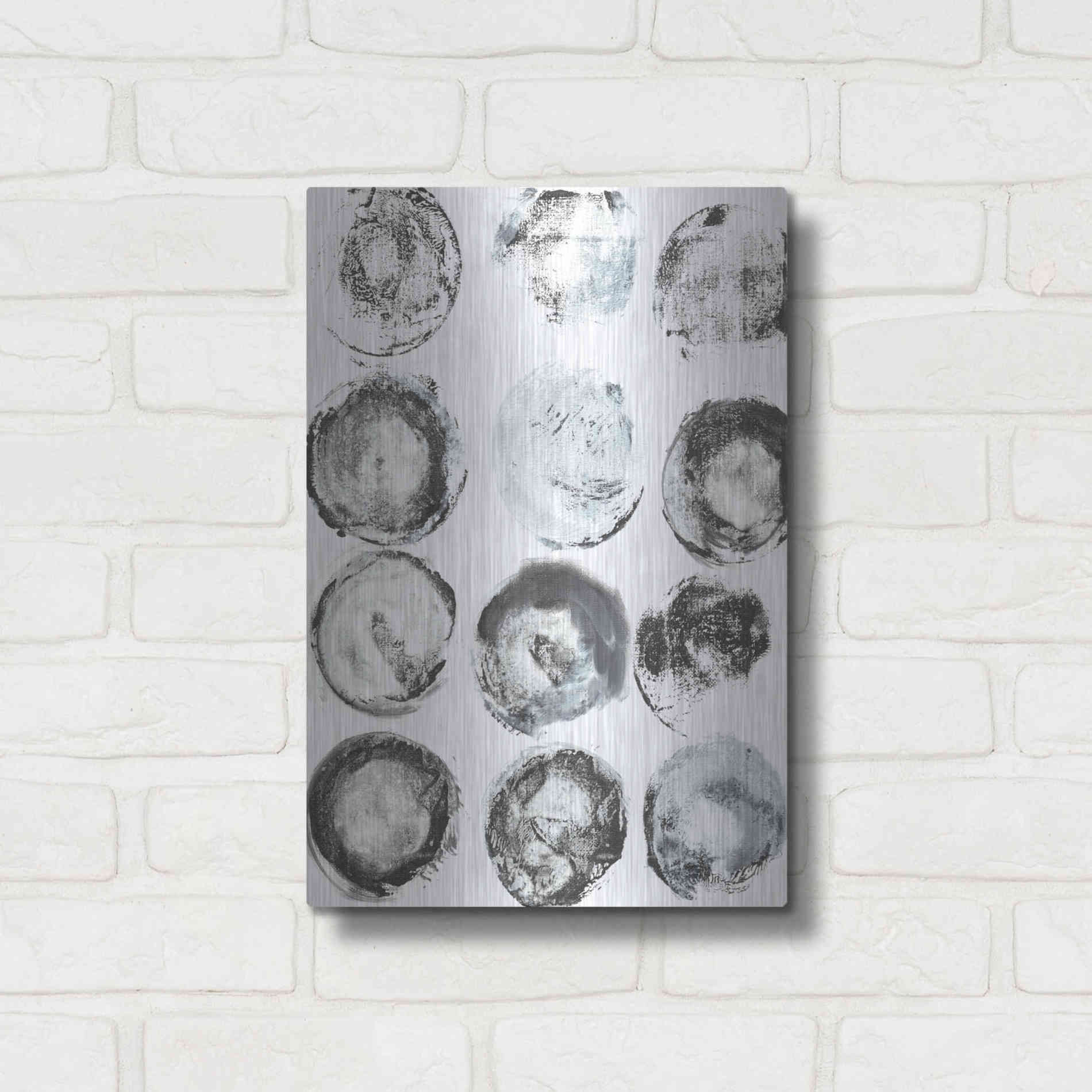 Luxe Metal Art 'BandW Imprint I' by Jodi Fuchs, Metal Wall Art,12x16