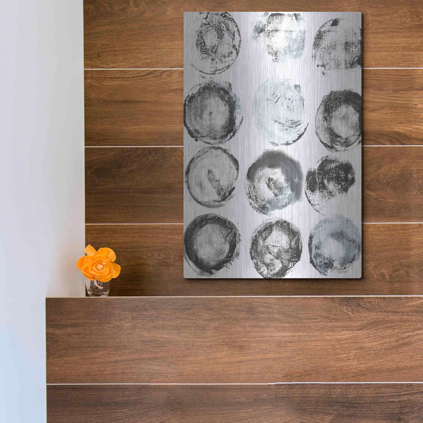 Luxe Metal Art 'BandW Imprint I' by Jodi Fuchs, Metal Wall Art,12x16