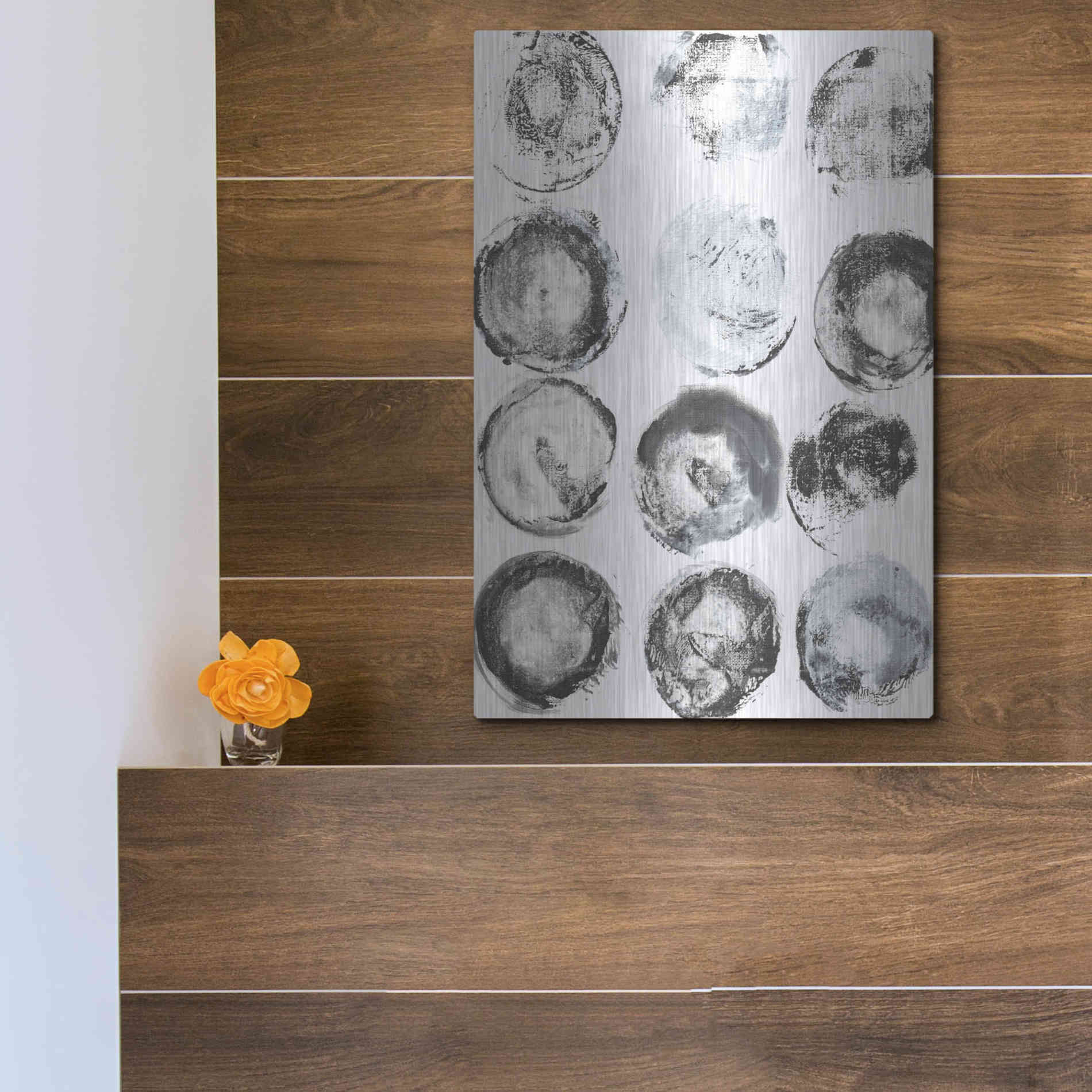 Luxe Metal Art 'BandW Imprint I' by Jodi Fuchs, Metal Wall Art,12x16