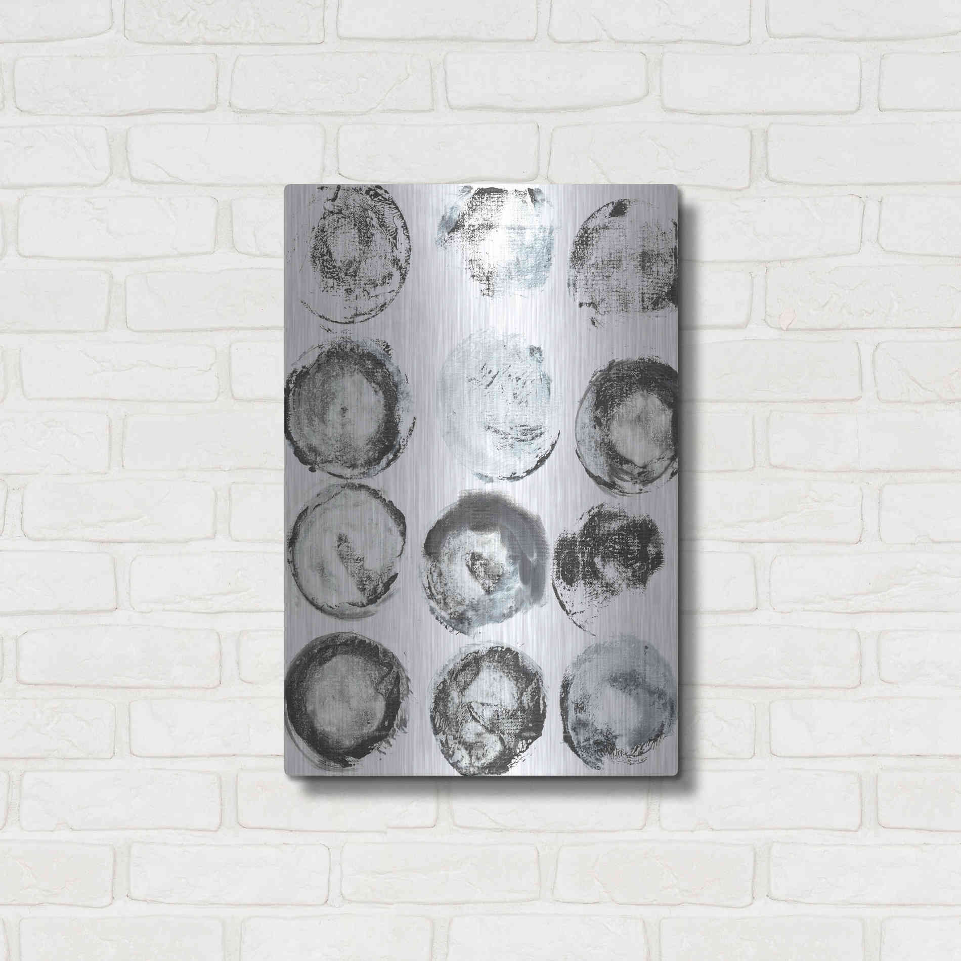 Luxe Metal Art 'BandW Imprint I' by Jodi Fuchs, Metal Wall Art,16x24