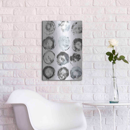 Luxe Metal Art 'BandW Imprint I' by Jodi Fuchs, Metal Wall Art,16x24