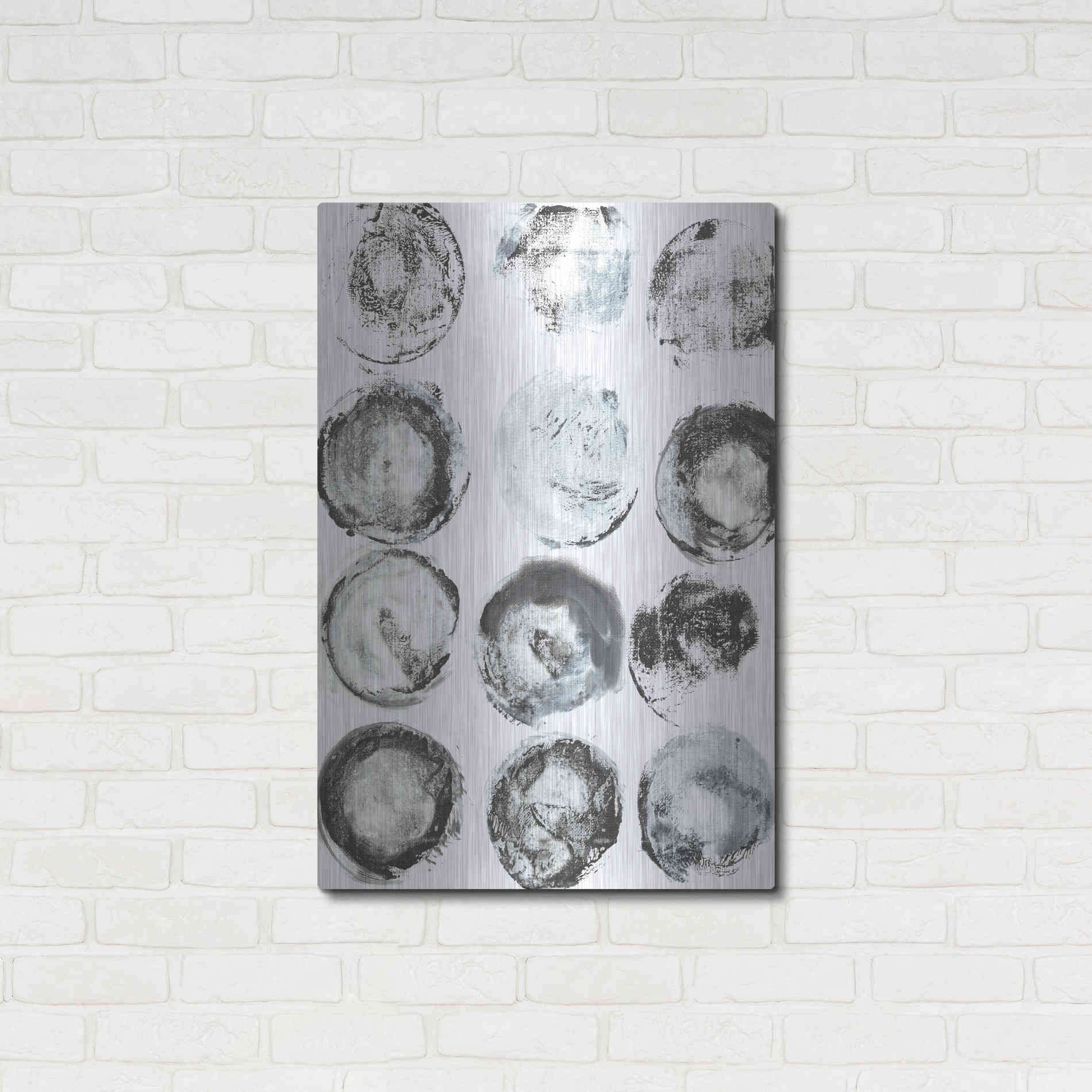 Luxe Metal Art 'BandW Imprint I' by Jodi Fuchs, Metal Wall Art,24x36