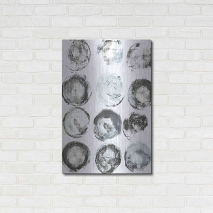 Luxe Metal Art 'BandW Imprint I' by Jodi Fuchs, Metal Wall Art,24x36