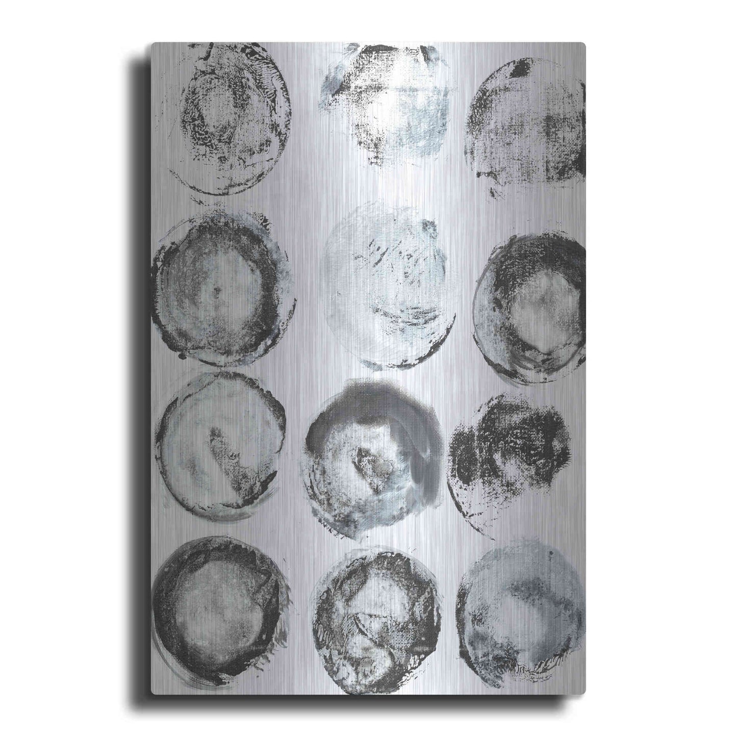 Luxe Metal Art 'BandW Imprint I' by Jodi Fuchs, Metal Wall Art