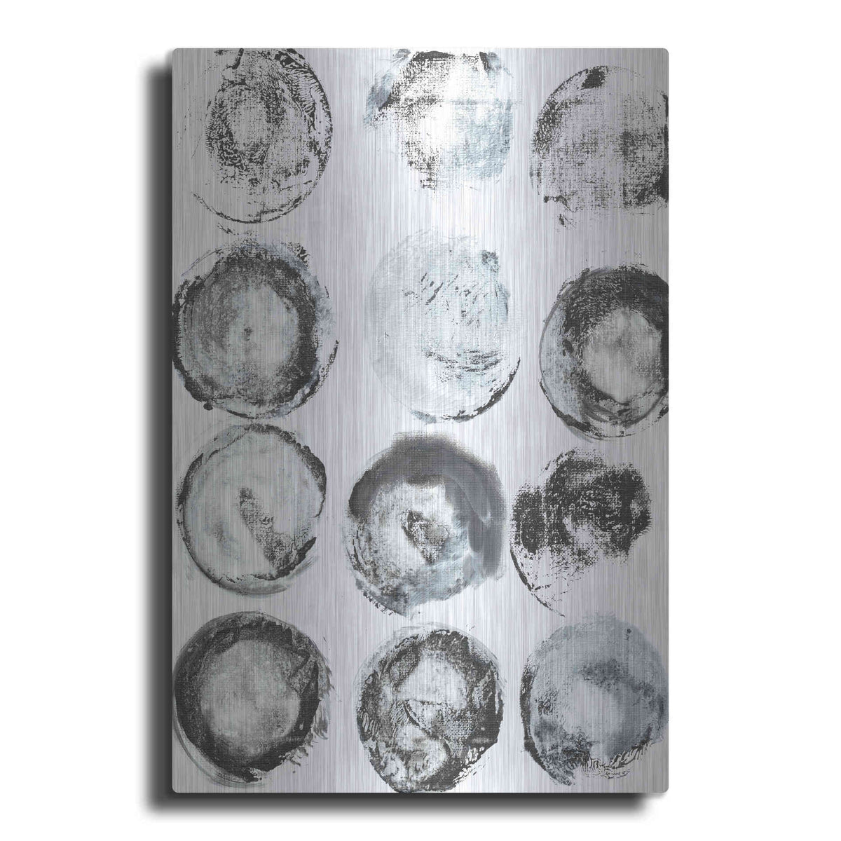 Luxe Metal Art 'BandW Imprint I' by Jodi Fuchs, Metal Wall Art