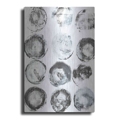 Luxe Metal Art 'BandW Imprint I' by Jodi Fuchs, Metal Wall Art