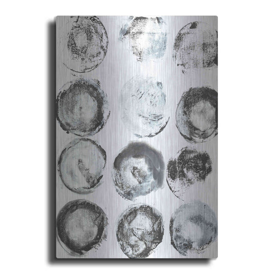 Luxe Metal Art 'BandW Imprint I' by Jodi Fuchs, Metal Wall Art