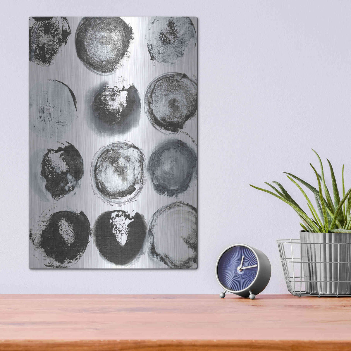 Luxe Metal Art 'BandW Imprint II' by Jodi Fuchs, Metal Wall Art,12x16
