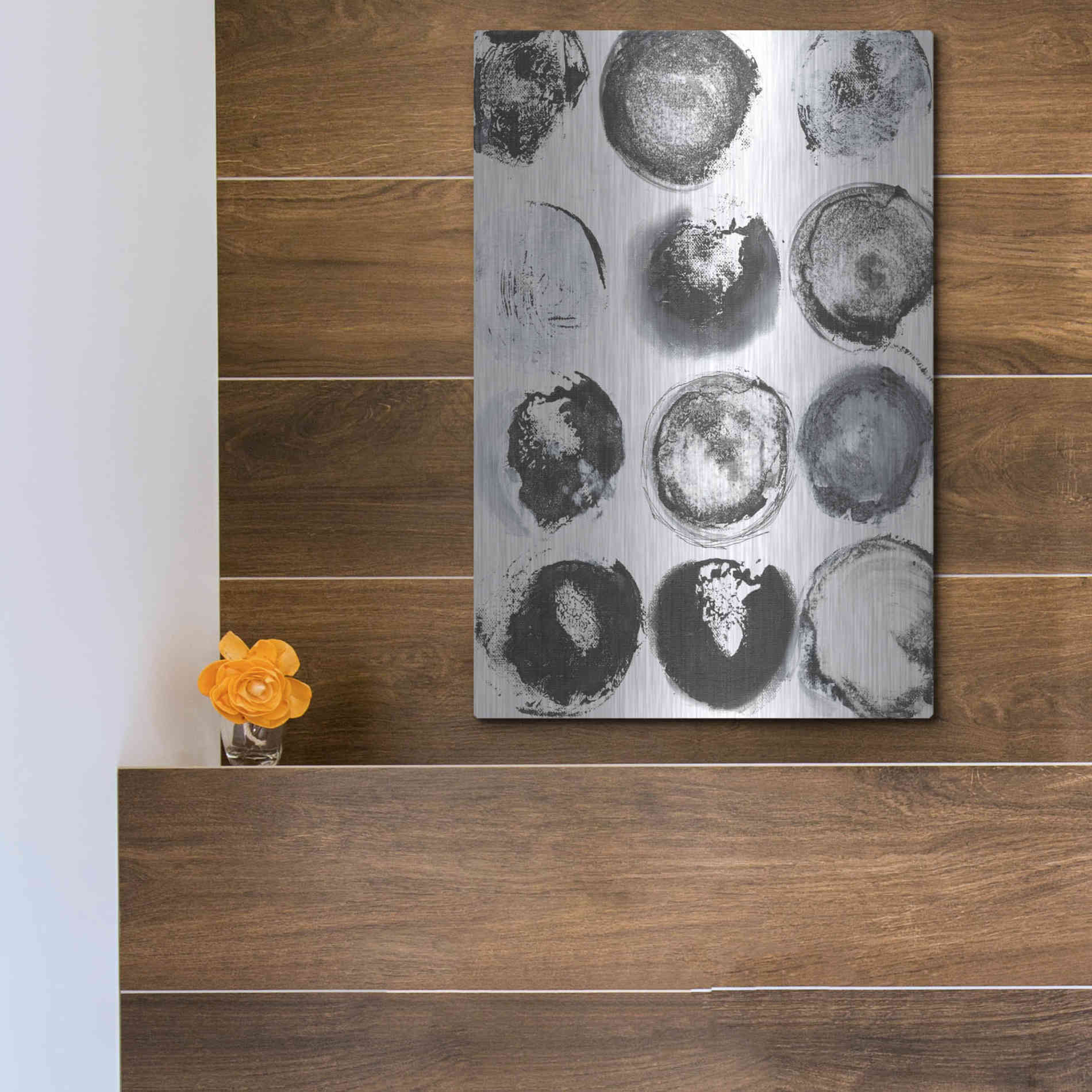 Luxe Metal Art 'BandW Imprint II' by Jodi Fuchs, Metal Wall Art,12x16