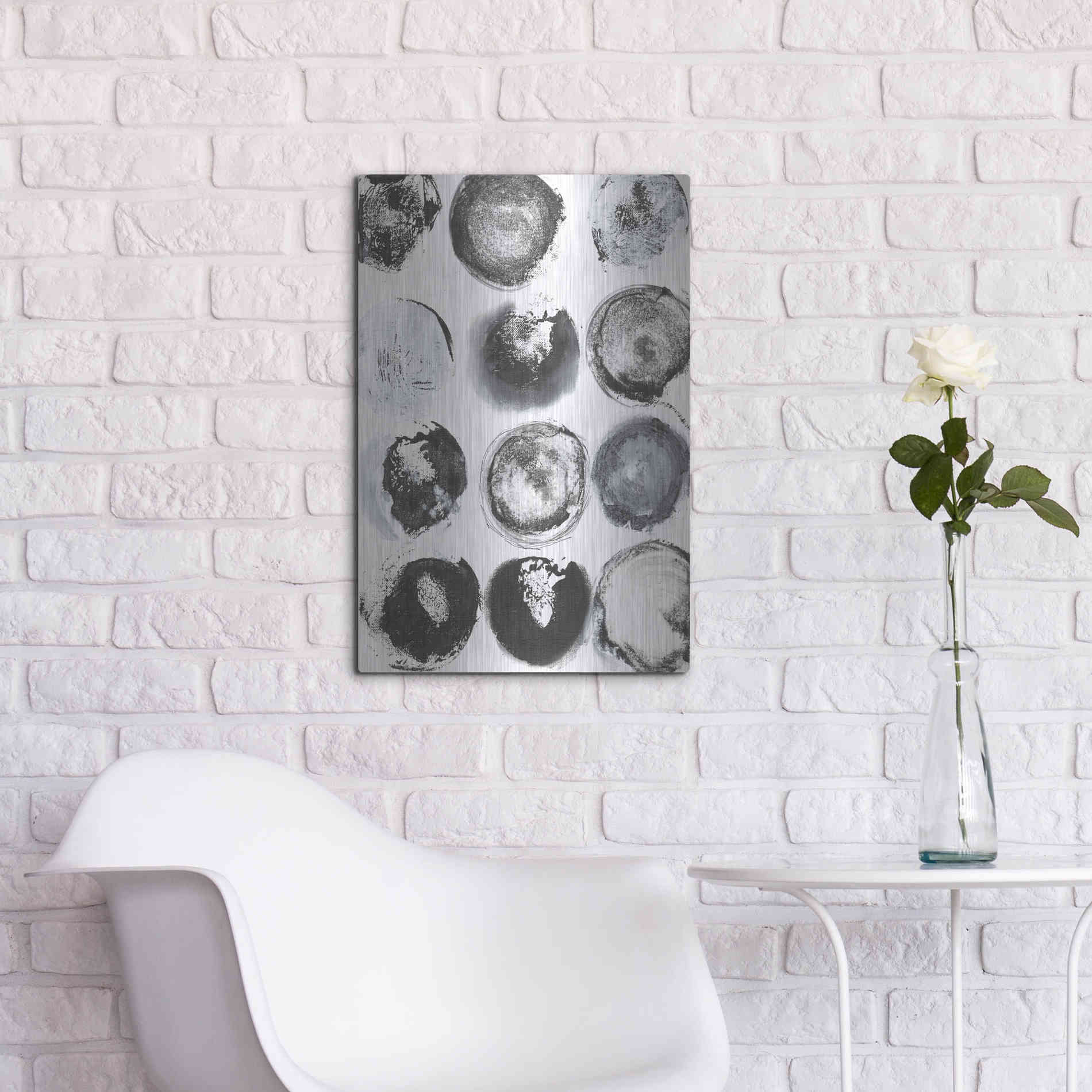 Luxe Metal Art 'BandW Imprint II' by Jodi Fuchs, Metal Wall Art,16x24