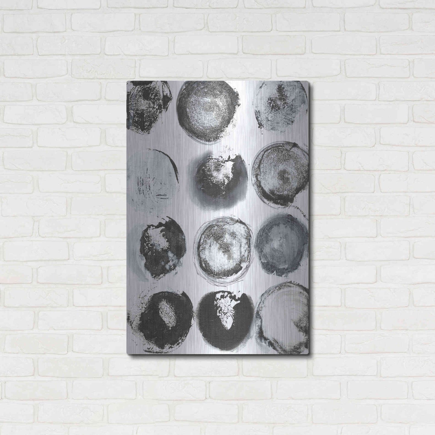 Luxe Metal Art 'BandW Imprint II' by Jodi Fuchs, Metal Wall Art,24x36
