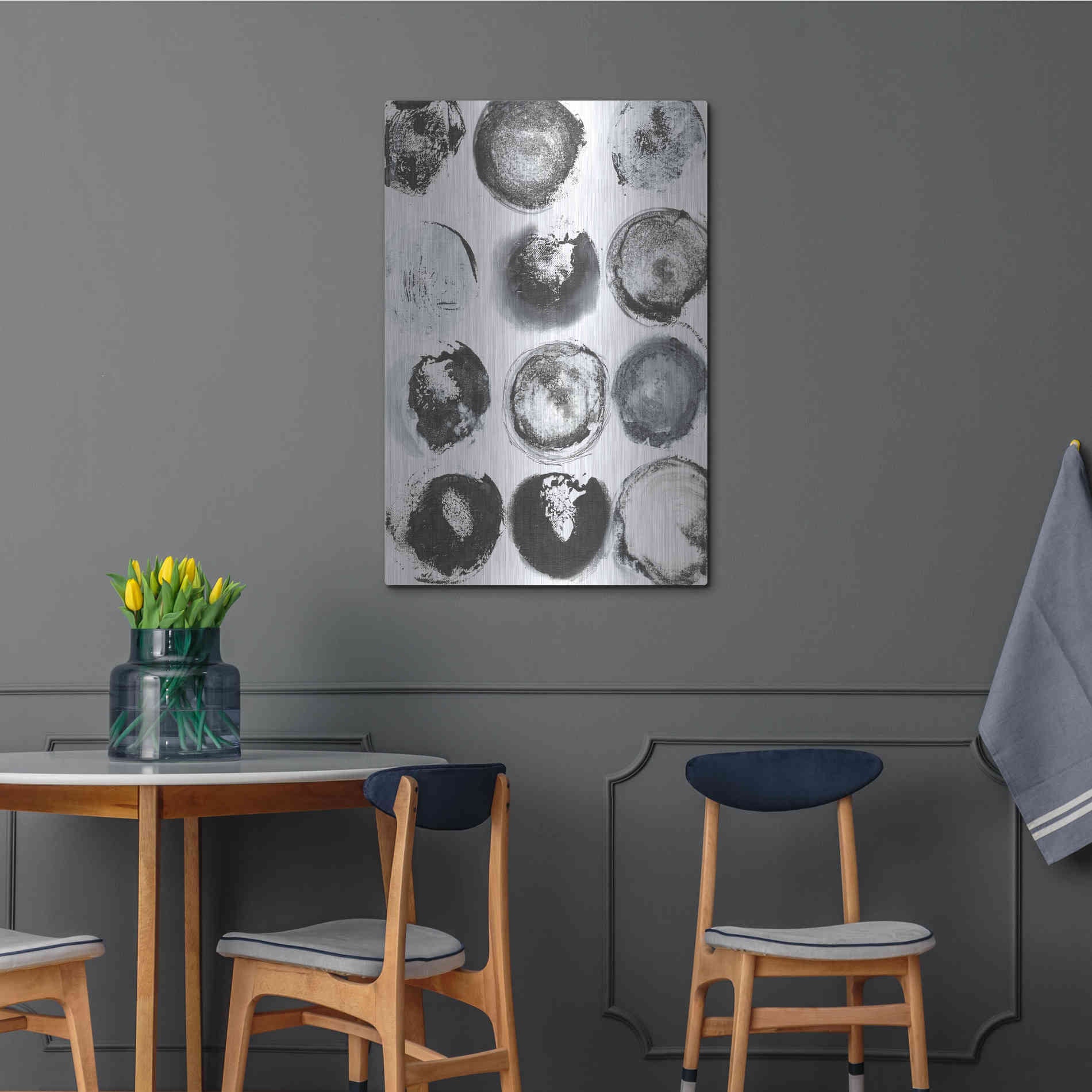 Luxe Metal Art 'BandW Imprint II' by Jodi Fuchs, Metal Wall Art,24x36