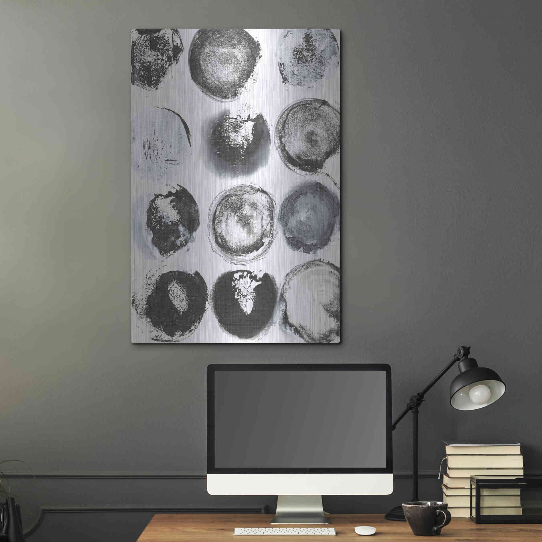 Luxe Metal Art 'BandW Imprint II' by Jodi Fuchs, Metal Wall Art,24x36