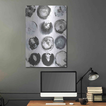 Luxe Metal Art 'BandW Imprint II' by Jodi Fuchs, Metal Wall Art,24x36