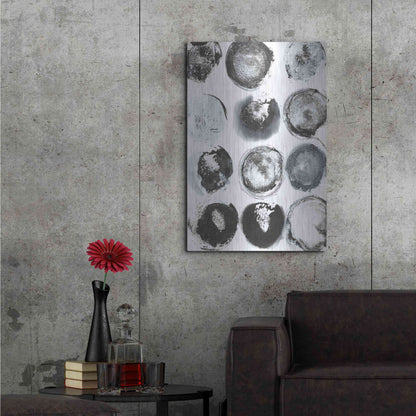 Luxe Metal Art 'BandW Imprint II' by Jodi Fuchs, Metal Wall Art,24x36