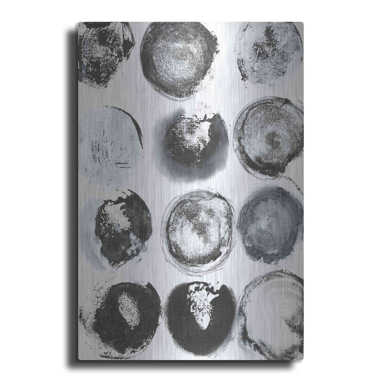 Luxe Metal Art 'BandW Imprint II' by Jodi Fuchs, Metal Wall Art