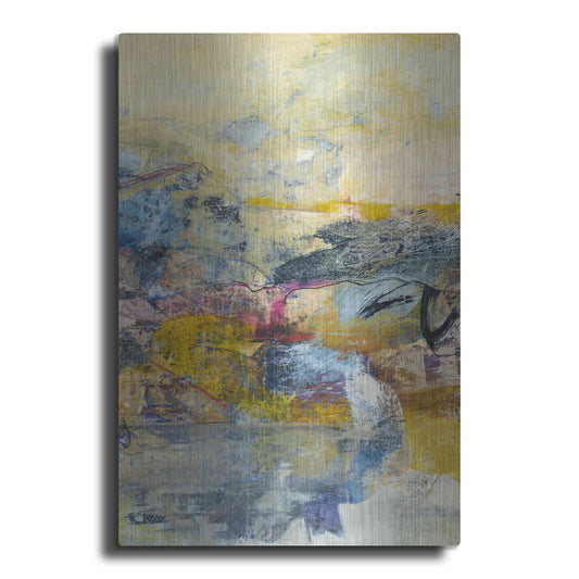 Luxe Metal Art 'Textured Triptych II' by Jodi Fuchs, Metal Wall Art