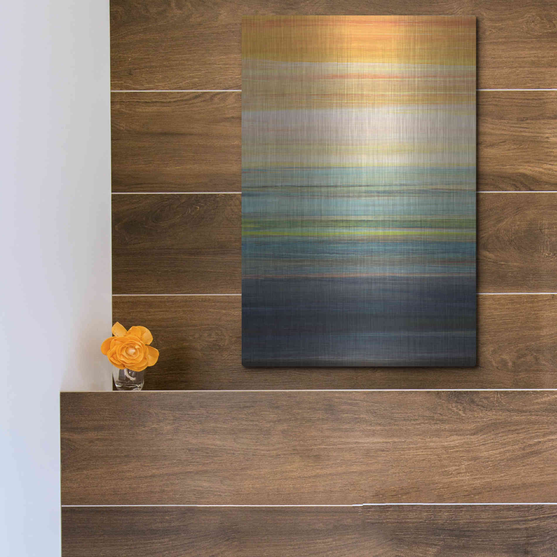 Luxe Metal Art 'The Magic Hour I' by Jodi Fuchs, Metal Wall Art,12x16