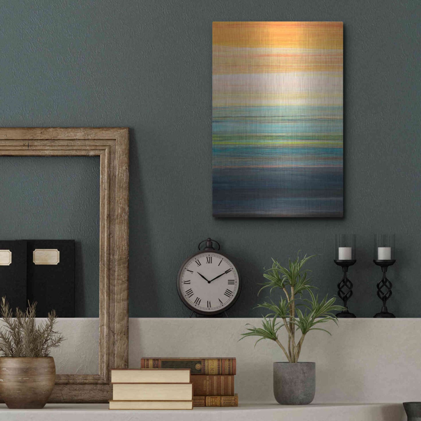 Luxe Metal Art 'The Magic Hour I' by Jodi Fuchs, Metal Wall Art,12x16