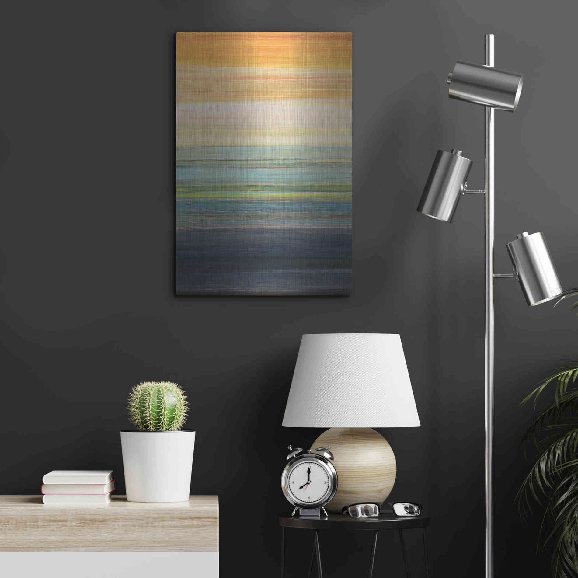 Luxe Metal Art 'The Magic Hour I' by Jodi Fuchs, Metal Wall Art,16x24