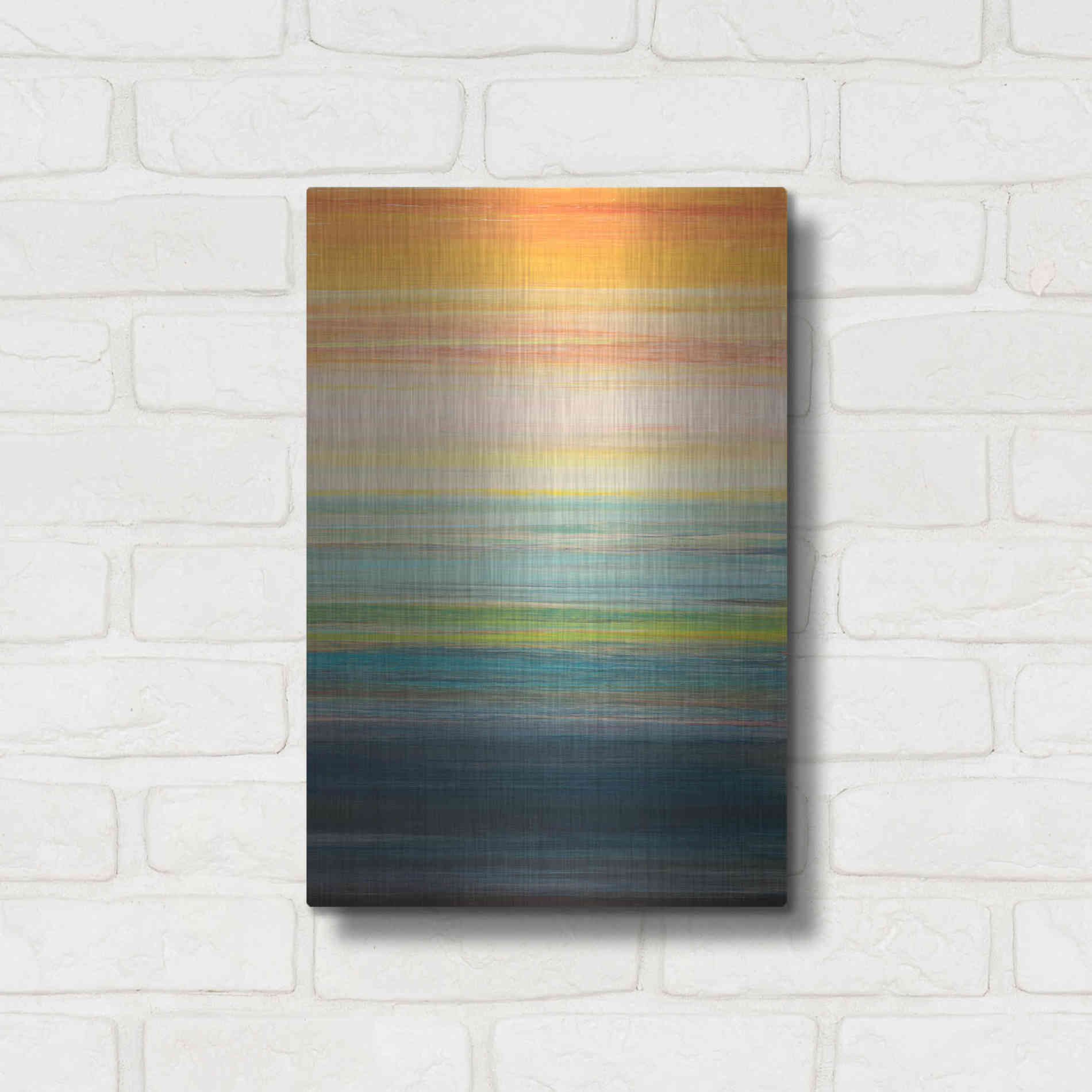 Luxe Metal Art 'The Magic Hour II' by Jodi Fuchs, Metal Wall Art,12x16