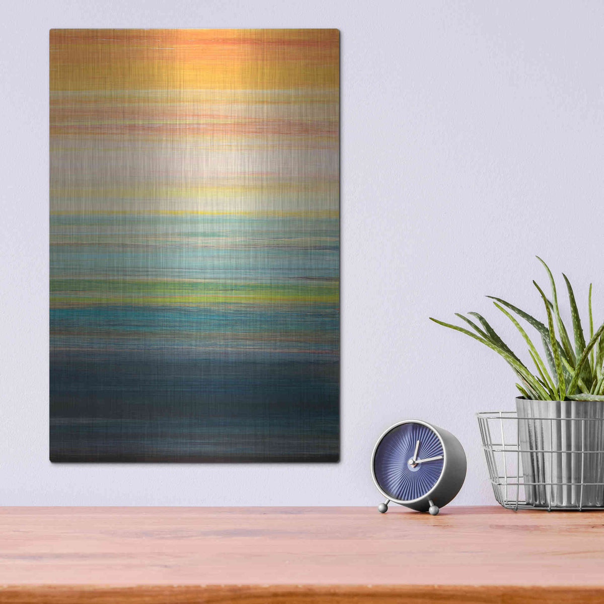 Luxe Metal Art 'The Magic Hour II' by Jodi Fuchs, Metal Wall Art,12x16