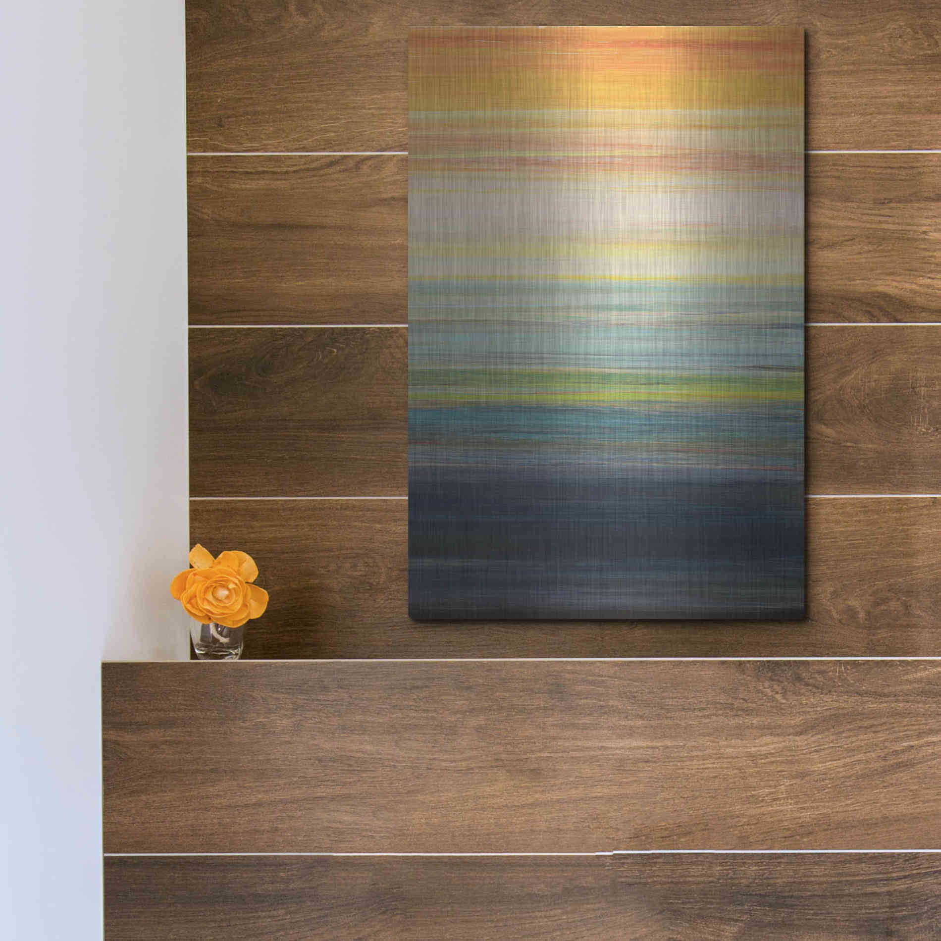 Luxe Metal Art 'The Magic Hour II' by Jodi Fuchs, Metal Wall Art,12x16