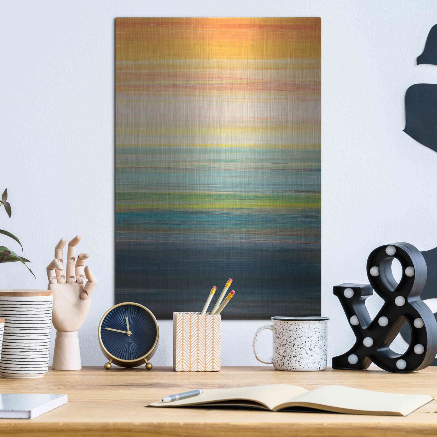 Luxe Metal Art 'The Magic Hour II' by Jodi Fuchs, Metal Wall Art,12x16