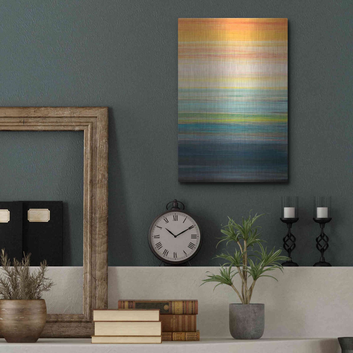 Luxe Metal Art 'The Magic Hour II' by Jodi Fuchs, Metal Wall Art,12x16