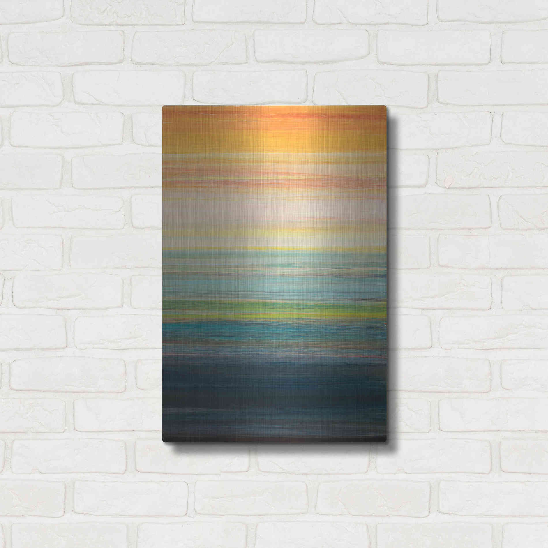 Luxe Metal Art 'The Magic Hour II' by Jodi Fuchs, Metal Wall Art,16x24