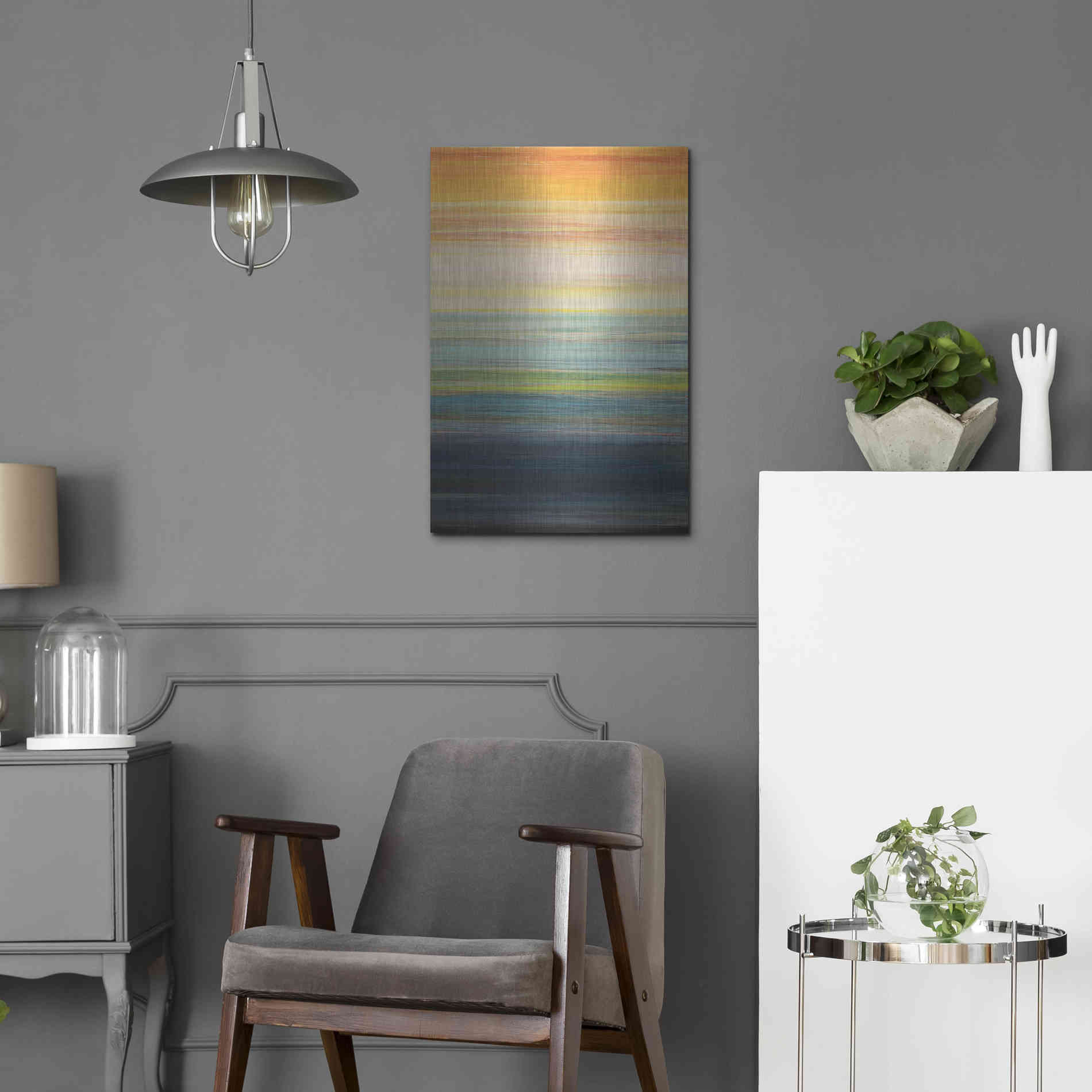 Luxe Metal Art 'The Magic Hour II' by Jodi Fuchs, Metal Wall Art,16x24