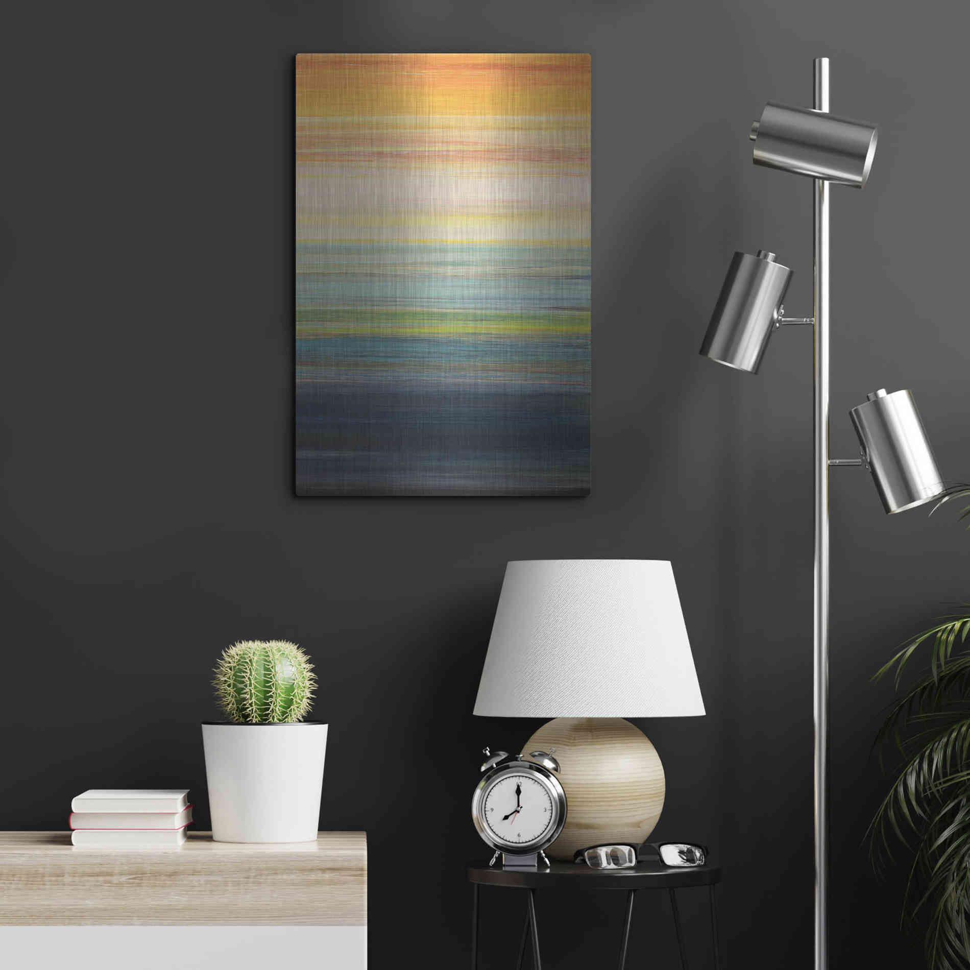 Luxe Metal Art 'The Magic Hour II' by Jodi Fuchs, Metal Wall Art,16x24