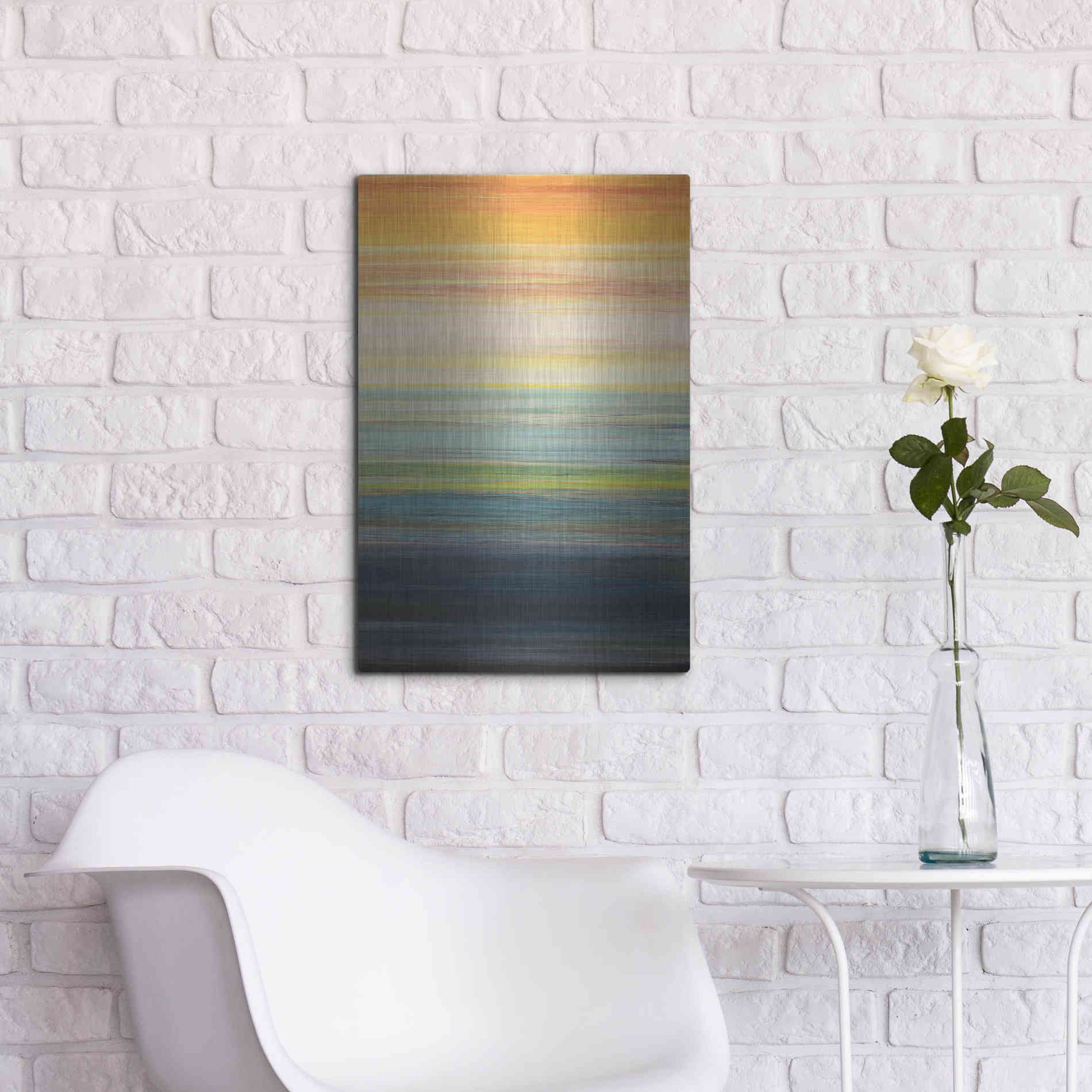 Luxe Metal Art 'The Magic Hour II' by Jodi Fuchs, Metal Wall Art,16x24