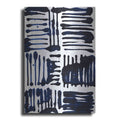 Luxe Metal Art 'Indigo Stripes II' by Jodi Fuchs, Metal Wall Art