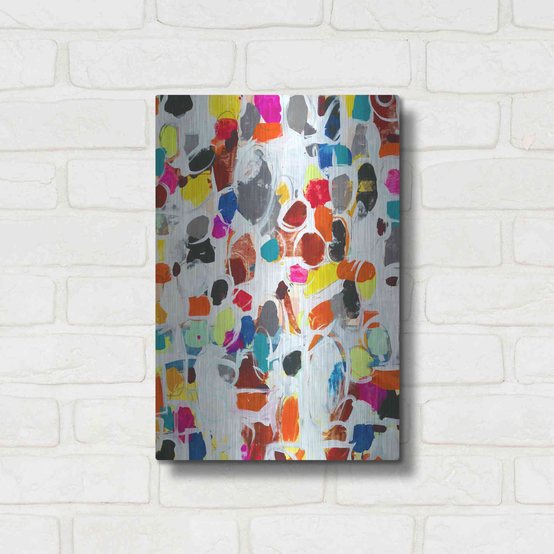 Luxe Metal Art 'Celebration I' by Jodi Fuchs, Metal Wall Art,12x16