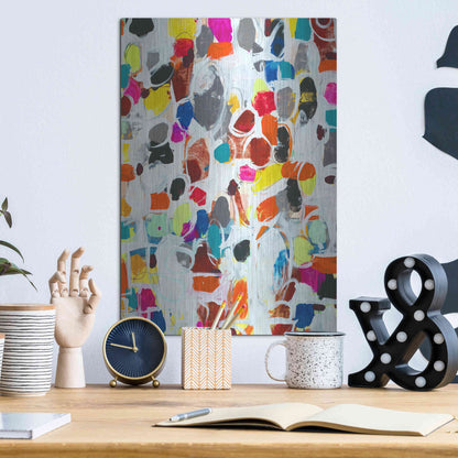 Luxe Metal Art 'Celebration I' by Jodi Fuchs, Metal Wall Art,12x16