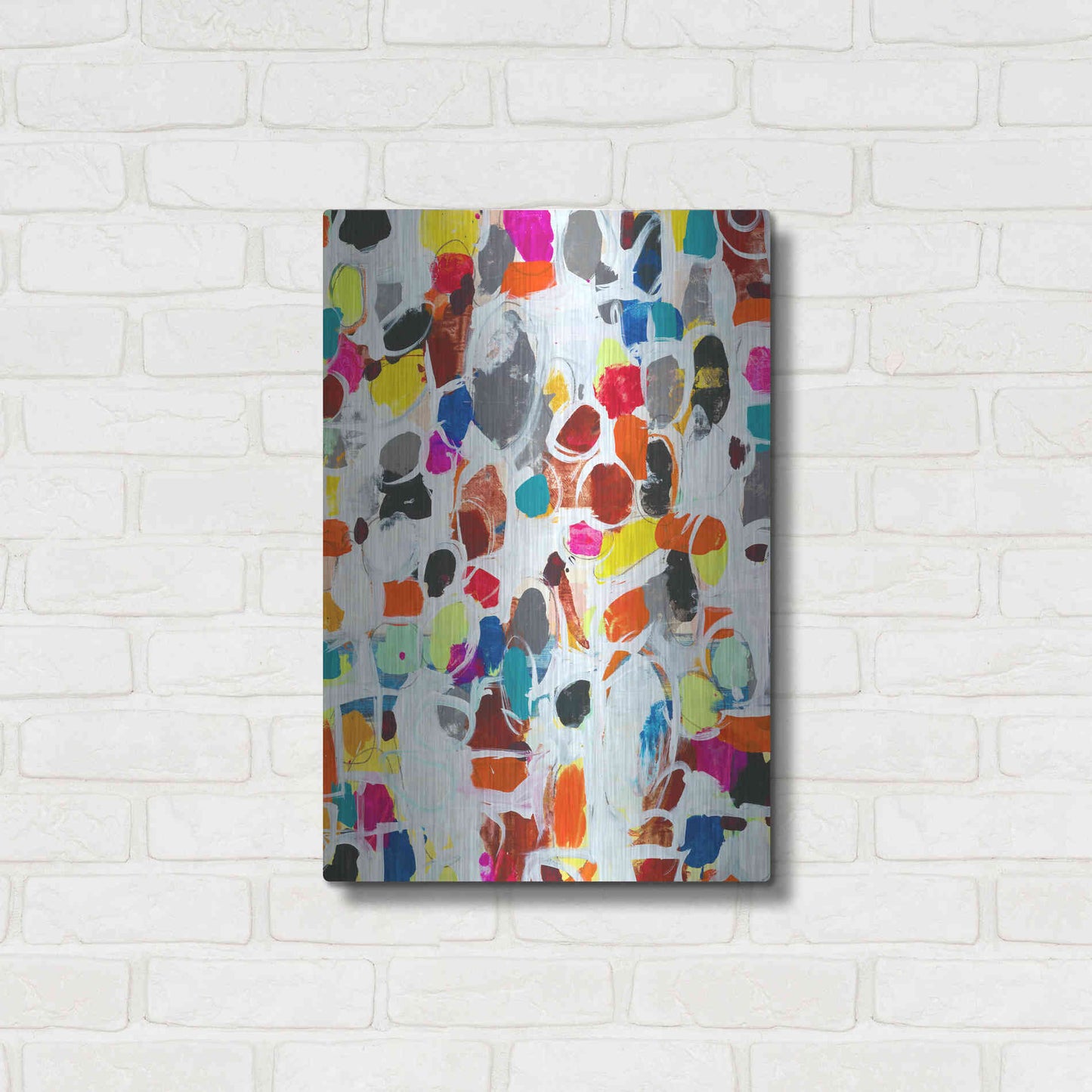 Luxe Metal Art 'Celebration I' by Jodi Fuchs, Metal Wall Art,16x24