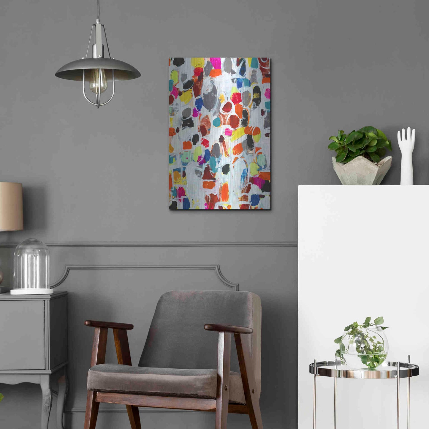 Luxe Metal Art 'Celebration I' by Jodi Fuchs, Metal Wall Art,16x24