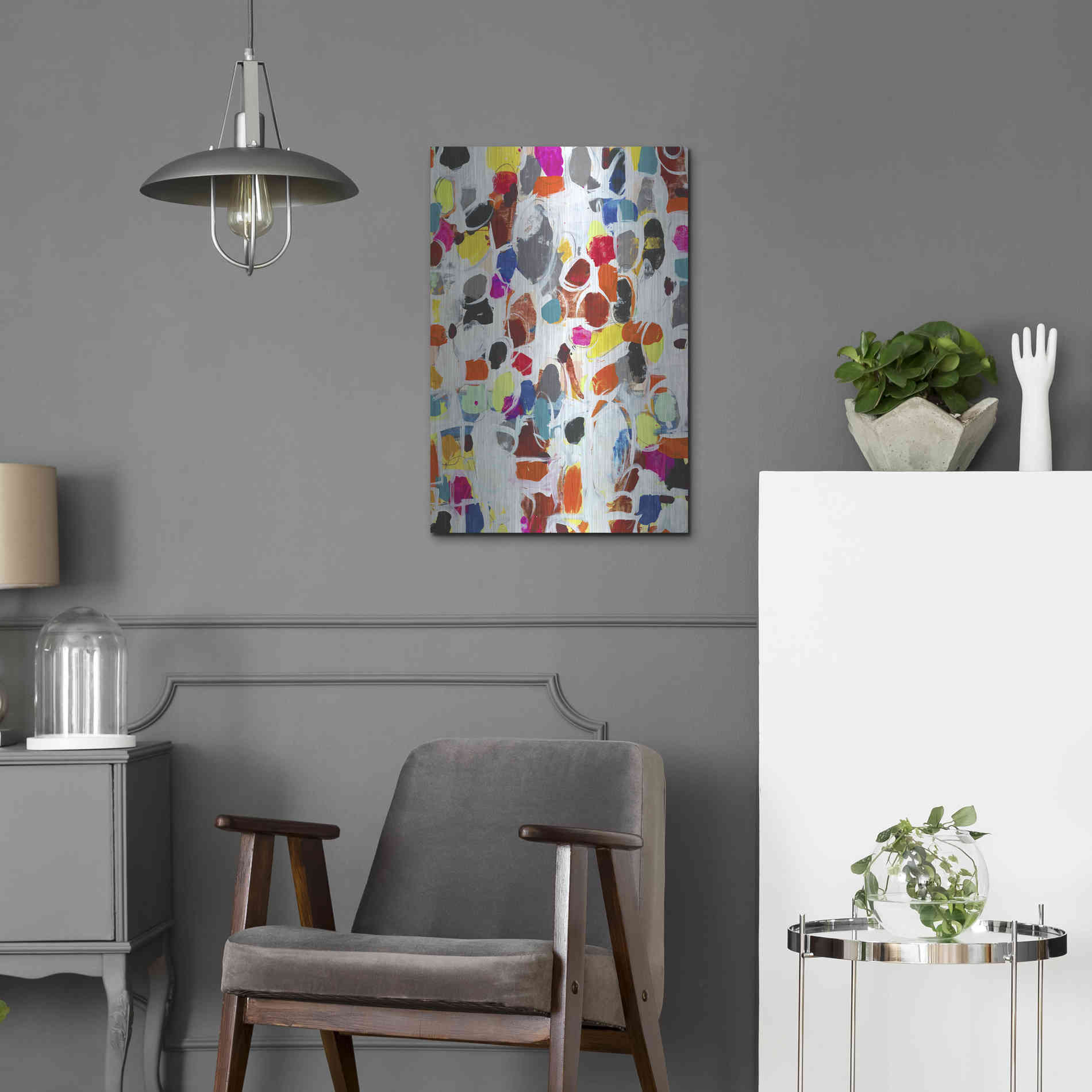 Luxe Metal Art 'Celebration I' by Jodi Fuchs, Metal Wall Art,16x24