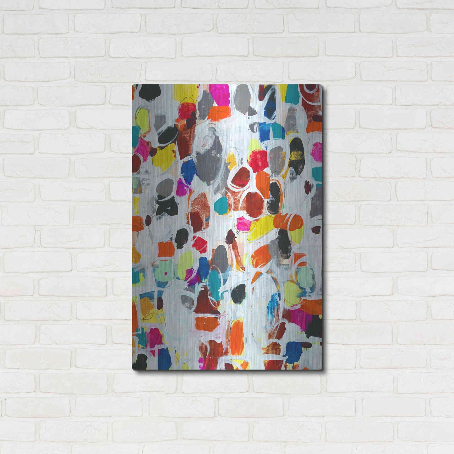 Luxe Metal Art 'Celebration I' by Jodi Fuchs, Metal Wall Art,24x36