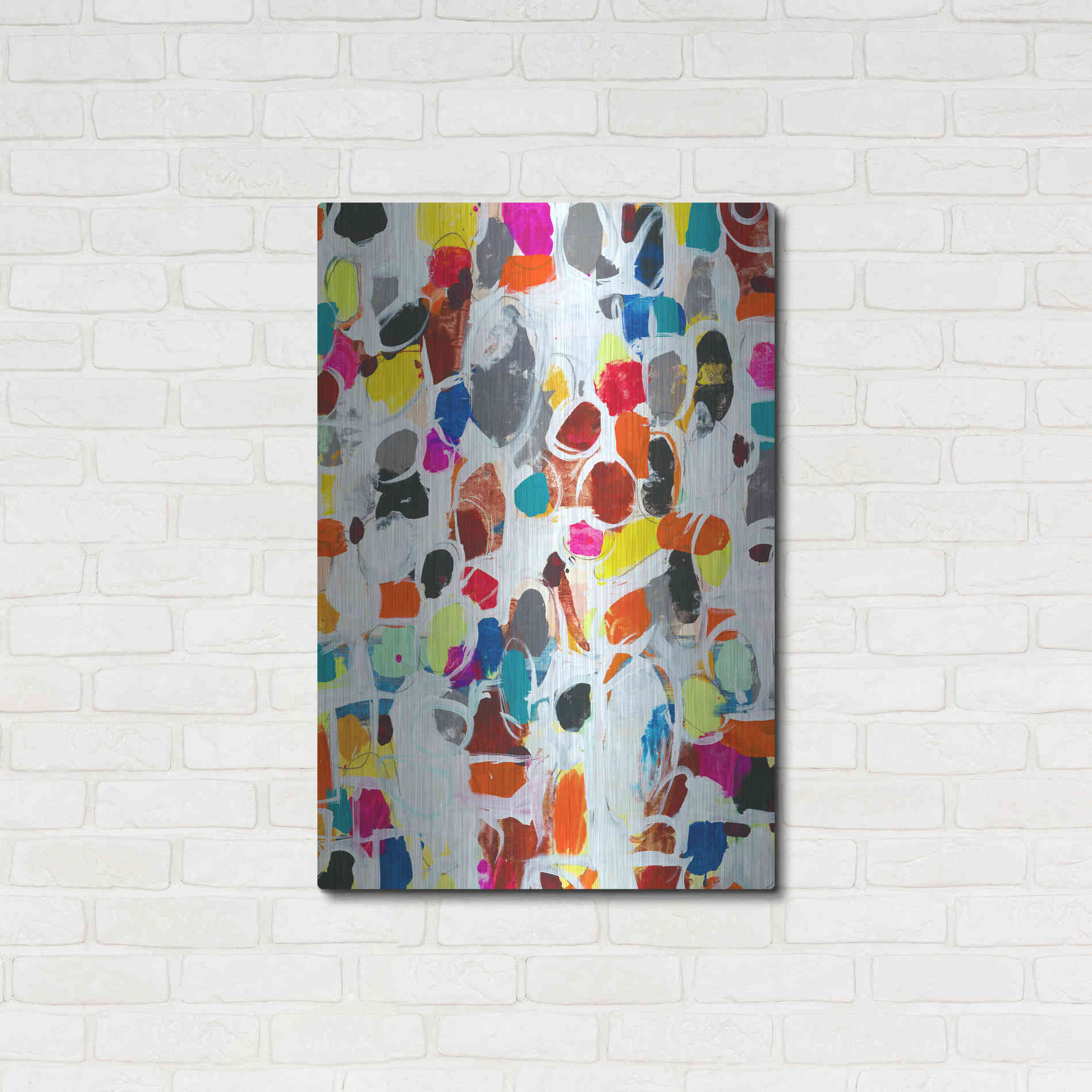 Luxe Metal Art 'Celebration I' by Jodi Fuchs, Metal Wall Art,24x36