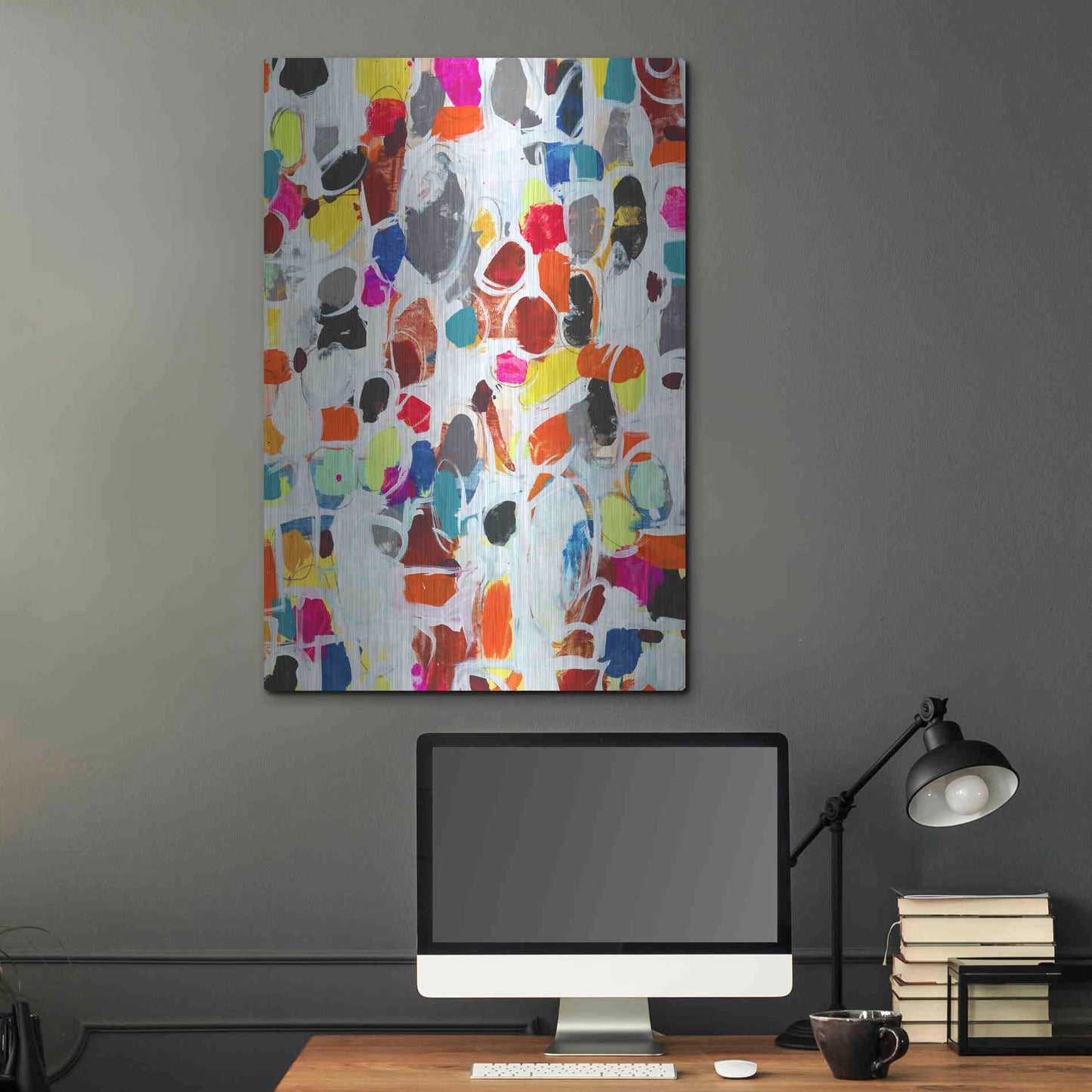 Luxe Metal Art 'Celebration I' by Jodi Fuchs, Metal Wall Art,24x36