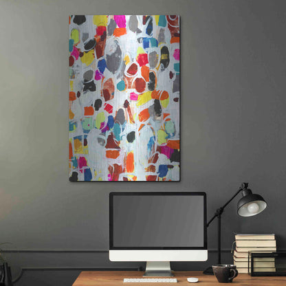 Luxe Metal Art 'Celebration I' by Jodi Fuchs, Metal Wall Art,24x36