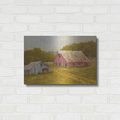Luxe Metal Art 'Country Barns' by Marilyn Wendling, Metal Wall Art,24x16