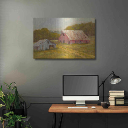 Luxe Metal Art 'Country Barns' by Marilyn Wendling, Metal Wall Art,36x24