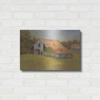 Luxe Metal Art 'Tin Roof' by Marilyn Wendling, Metal Wall Art,24x16